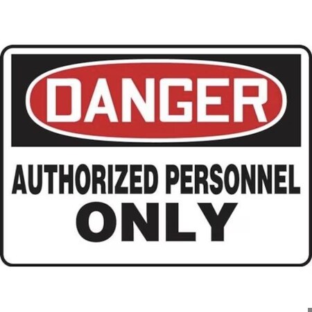 Accuform OSHA DANGER SAFETY SIGN AUTHORIZED MADM108VP MADM108VP